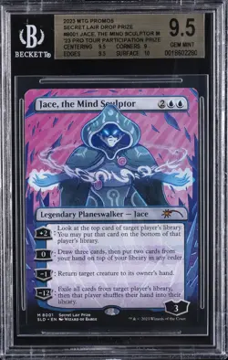 2023 MTG DROP PRIZE M 23 PRO TOUR PARTICIPATION JACE THE MIND SCULPTOR BGS 9.5 - Image 1