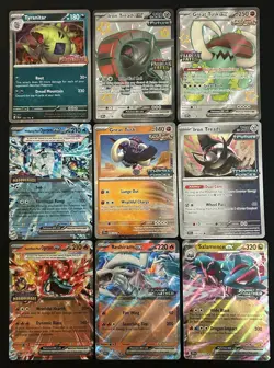 Pokemon TCG Lot of 9 Stamped Promos - Tyranitar Great Tusk Iron Treads Ogerpon + - Image 1