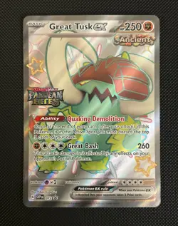 Pokemon TCG Lot of 9 Stamped Promos - Tyranitar Great Tusk Iron Treads Ogerpon + - Image 3