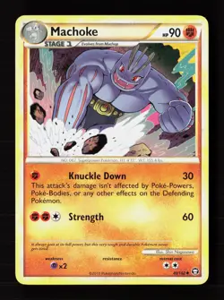 Machoke 40/102 Uncommon HGSS Triumphant Pokemon Near Mint - Image 1