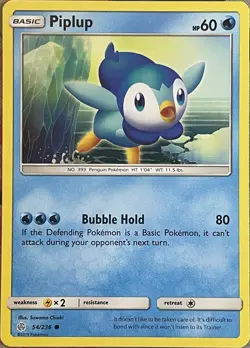Piplup - 54/236 - Cosmic Eclipse Pokemon 2019 - Image 1
