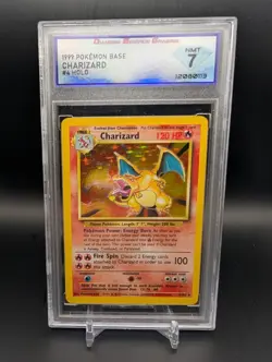 DSG 7 Charizard Holo Base Set Unlimited 4/102 Pokemon 1999 Near Mint - Image 1