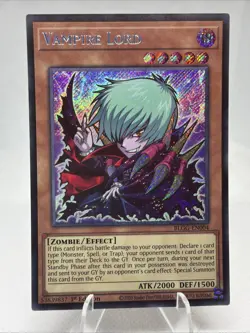 Vampire Lord 1st Edition Secret Rare - Unplayed NEW NM!! BLGG-EN004 Yu-Gi-Oh! - Image 1