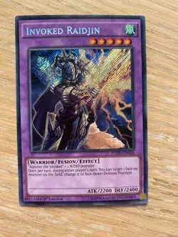 FUEN-EN028 Invoked Raidjin Secret Rare Yugioh 1st - Image 1