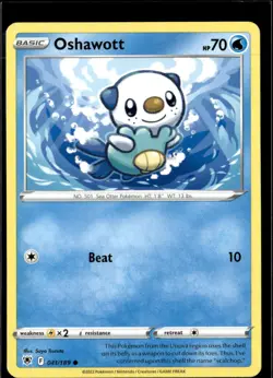Pokemon Oshawott 041/189 Astral Radiance Non Holo Common 5 Card Lot - Image 1