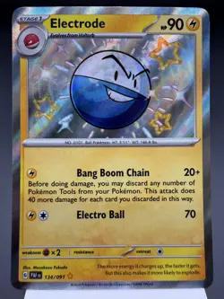 Electrode 134/091 - Shiny Holo Rare - Paldean Fates Pokemon Card MINT - Image 1