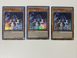Yugioh - Doom Kraken x 3 - 1st Edition Super Rare NM - Free Holo Card - A - Image 1