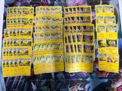 100x Pikachu Pokemon TCG Non Holo Card Lot - As Shown - Multiples - Various Sets - Image 1