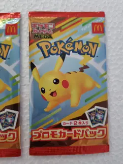 3 Pokemon Pikachu McDonald's Promo Card Pack [ New Sealed ] Japan - Image 4