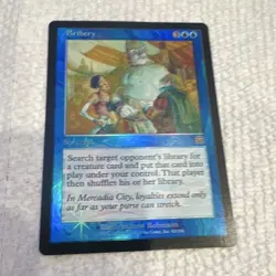 Wizards of the Coast MTG Bribery Mercadian Masques English Foil Blue Sorcery - Image 1