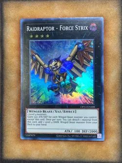 Yugioh Raidraptor - Force Strix OP14-EN008 Super Rare LP - Image 1