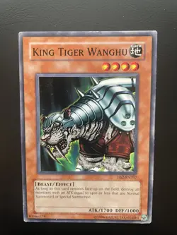 Yugioh King Tiger Wanghu DB2-EN207 Common Unlimited Edition HP - Image 1