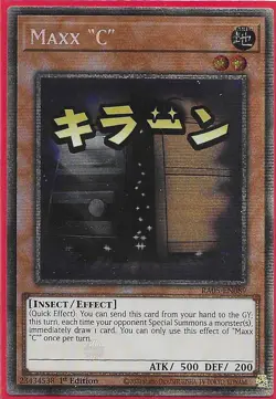 YUGIOH - Maxx "C" - RA05-EN089 Starlight Rare - Image 1