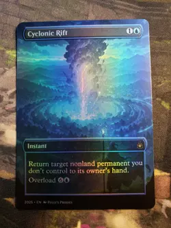 Cyclonic Rift FOIL Proxy Card with Custom Anime Fantasy Illustrated Art Design - Image 4