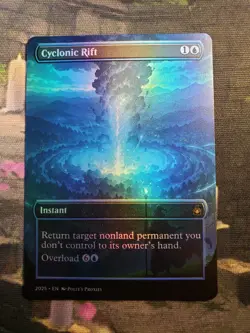 Cyclonic Rift FOIL Proxy Card with Custom Anime Fantasy Illustrated Art Design - Image 5