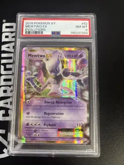 PSA 10 Mewtwo EX 52/108 XY Evolutions Ultra Rare Holo 2016 Pokemon TCG - Image 1