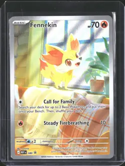 Fennekin 080 Holo Promo ME: Mega Evolution Promo Pokemon NM/M - Image 1