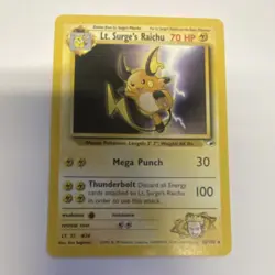 The Pokemon Company Lt. Surge's Raichu 028/132 Gym Heroes Rare Regular English - Image 1