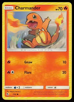 Charmander 7/68 Common Hidden Fates Pokemon Near Mint - Image 1