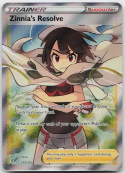 Zinnia's Resolve (Full Art) Ultra Rare SWSH07: Evolving Skies 203/203 Pokemon - Image 1