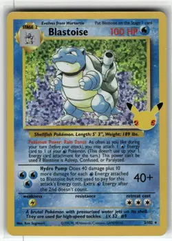 Blastoise 2/102 Classic Collection Celebrations: Classic Collection Pokemon LP+ - Image 1