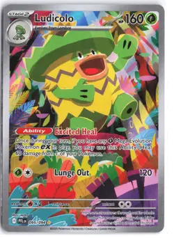 Ludicolo 095/094 Illustration Rare Phantasmal Flames Pokemon NM - Image 1
