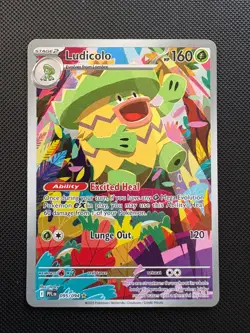 Pokemon TCG - Ludicolo 095/094 Illustration Rare - Phantasmal Flames - NM - Image 1