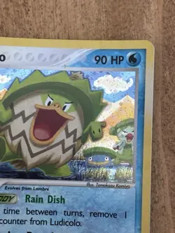 Pokemon TCG EX Sandstorm Ludicolo Holo Rare 7/100 Near Mint - Image 3