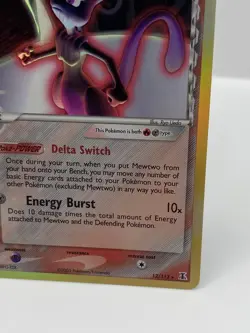 Mewtwo (Delta Species) 12/113 Delta Species Holo NM - Image 4