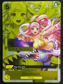 Shirahoshi OP03-116 Foil Stamp Winner Pack Vol. 6 One Piece WINNER (TJ) - Image 1