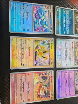 Pokemon Prismatic Evolutions Eeveelution Pokeball Reverse Holo Set 9 cards N - Image 3