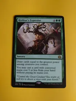 Rishkar's Expertise. AER rare sorcery Magic the Gathering Card. - Image 3