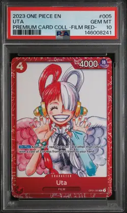 2023 ONE PIECE PREMIUM CARD COLLECTION -ONE PIECE FILM RED- #005 UTA PSA 10 - Image 1