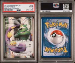 PSA 9 Tornadus Full Art - 98/98 Black & White Emerging Powers Pokemon Card 2011 - Image 3