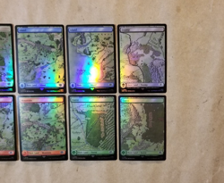 MTG LOTR FOIL Basic Map Land Set of 10 (NM/MINT) One of Each Artwork! - Image 4