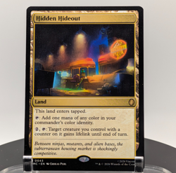 MTG Hidden Hideout NON-FOIL #0043 TMNT Rare NEAR MINT NM Magic Commander - Image 1