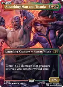 (Preorder) Absorbing Man and Titania (Borderless) EN [MSC - 510] - NM TCG MTG - Image 1