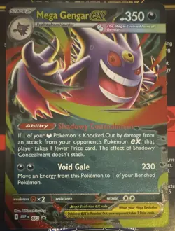 Mega Gengar EX 073 ME Mega Evolution Promo Holo Stage 2 ENG 350 HP - Image 1
