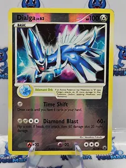 Pokemon Dialga 4/100 Reverse Holo Majestic Dawn - MP - Image 1