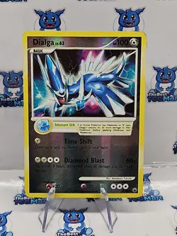 Pokemon Dialga 4/100 Reverse Holo Majestic Dawn - MP - Image 2