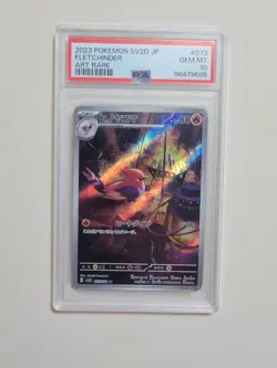 Fletchinder - Pokemon Japanese SV2D Clay Burst #73 - Gem Mint PSA 10 - Image 2