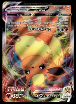 Pokemon TCG SWSH07: Evolving Skies #018/203 Flareon VMAX Holo NM - Image 1