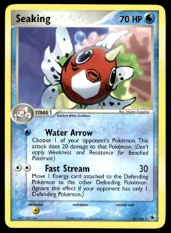 Pokemon TCG Ruby and Sapphire #21/109 Seaking MP - Image 1
