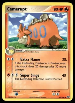 Pokemon TCG Emerald #23/106 Camerupt LP - Image 1