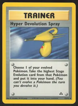 Pokemon TCG Neo Discovery #73/75 Hyper Devolution Spray LP - Image 1