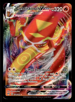 Pokemon TCG SWSH03: Darkness Ablaze #034/189 Centiskorch VMAX LP - Image 1