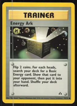 Pokemon TCG Neo Discovery #75/75 Energy Ark LP - Image 1