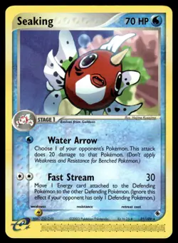 Pokemon TCG Ruby and Sapphire #21/109 Seaking LP - Image 1
