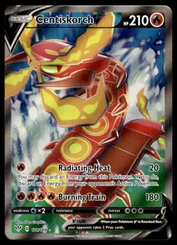 Pokemon TCG Darkness Ablaze #179/189 Centiskorch V NM - Image 1