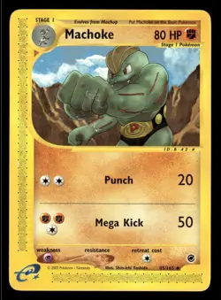 Pokemon TCG Base Expansion #85/165 Machoke LP - Image 1